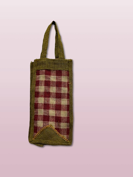 Jute Water Bottle Bag